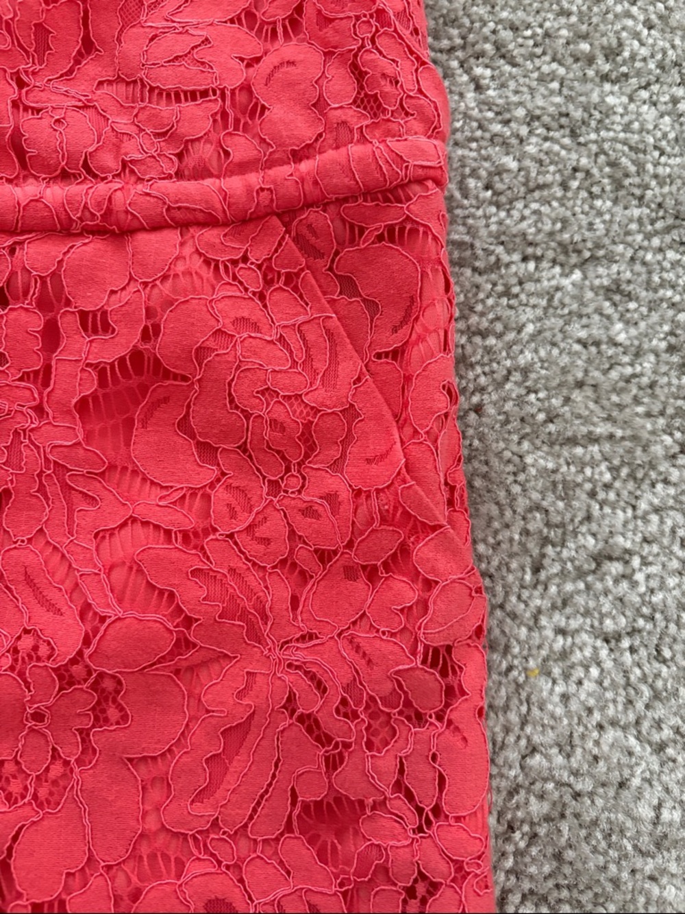 Chaser Coral Lace Mini Dress - Picture 6 of 6
